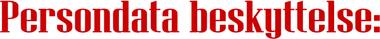 Persondata beskyttelse:
