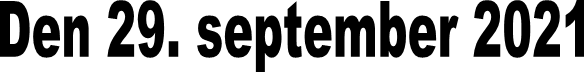 Den 29. september 2021